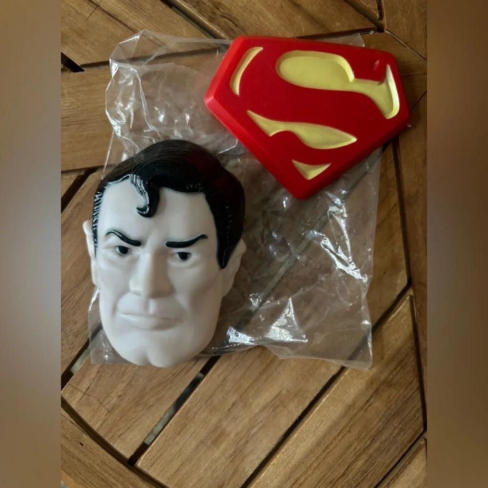 1977 Superman Cake Topper Set of 2 DC Comics Wilton Cakes UNUSED Superhero Party